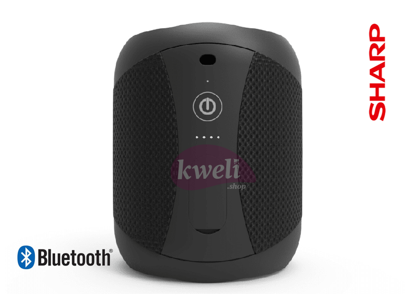 Sharp Portable Bluetooth Speaker GX-BT-180BK – USB Charging, IP56 certified, Speakerphone, Voice Assistant Ready Bluetooth Speakers 2