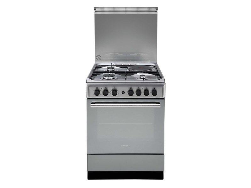 Ariston Cooker A6MSH2F 60cm; 3 Gas, 1 Electric Hot Plate, Electric Oven, Timer, Electric Grill, Rotiserrie Ariston Cookers and Ovens Ariston cooker