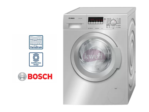 BOSCH 7kg Front Load Washing Machine WAK2427SKE; Serie | 4 Washing Machine, Pre-Wash, VarioDrum, ActiveWater Plus, ActiveVibration Design 1200rpm, Silver inox Front Load Washers 2