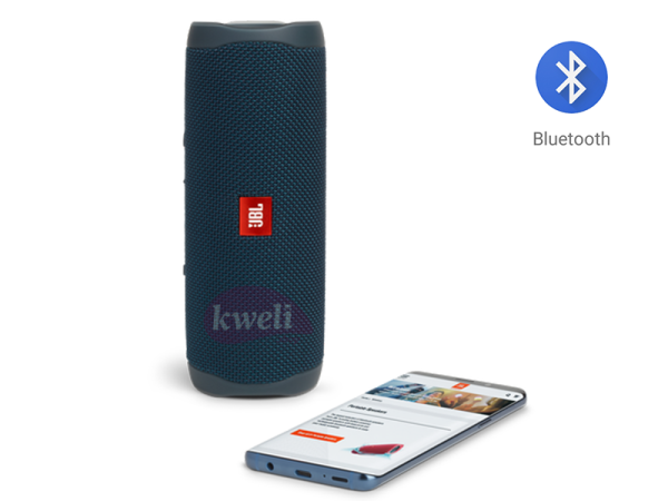 JBL FLIP 5 Bluetooth Portable Waterproof Speaker, 12hr playtime, Black Bluetooth Speakers 4