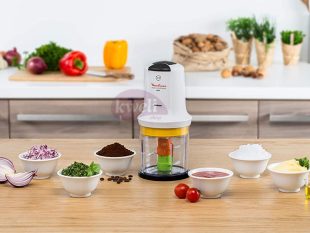 Moulinex Multi Moulinette Choppers AT723127; 6-in-1 Chopper, Mix Vegetables, Chop Herbs, Mince Meat, Crush Ice Choppers Choppers