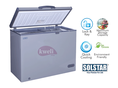 Solstar 350 liter Chest Freezer CF350-SGLBSS, Sliding Glass Door, Lock and Key Chest Freezers Deep Freezer 5