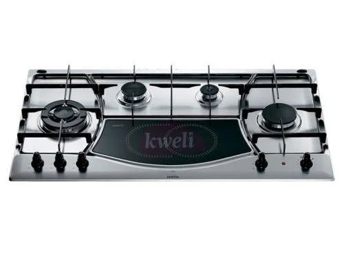 Ariston Built-in Hob PH941MSTVIX – 90cm, 4 Gas and 1 Ceramic Electric Hob Built-in Hobs