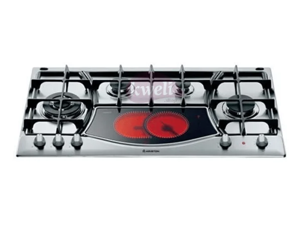 Ariston Built-in Hob PH941MSTVIX - 90cm, 4 Gas and 1 Ceramic Electric Hob_1