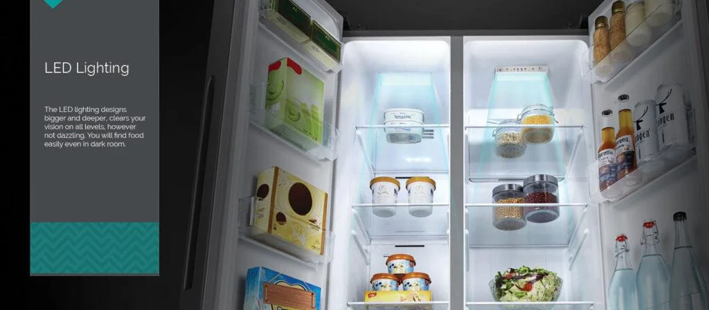 Hisense 670-liter Side-by-side Refrigerator with Dispenser