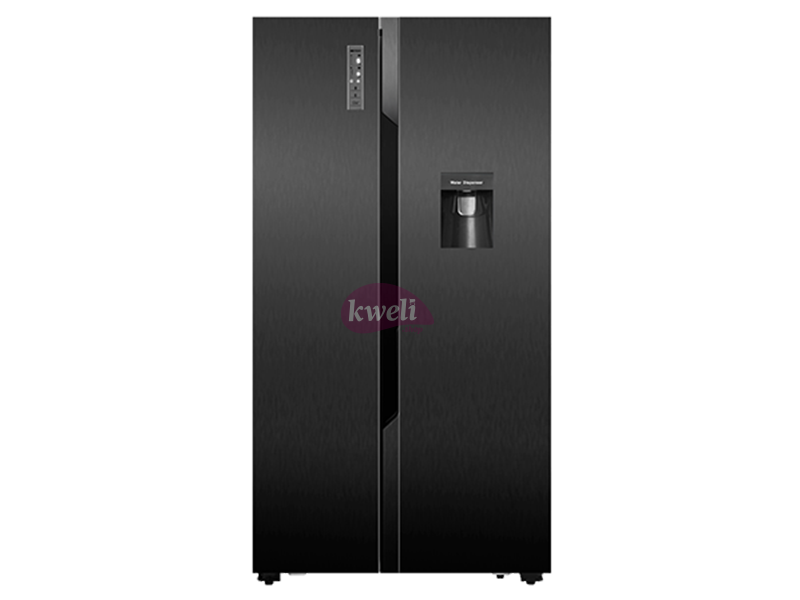 Hisense 670-liter Side-by-side Refrigerator with Dispenser H670SMIA-WD – Black, Glass Door, Auto Defrost Hisense Fridges 3