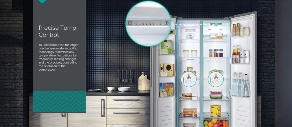 Hisense 670-liter Side-by-side Refrigerator with Dispenser