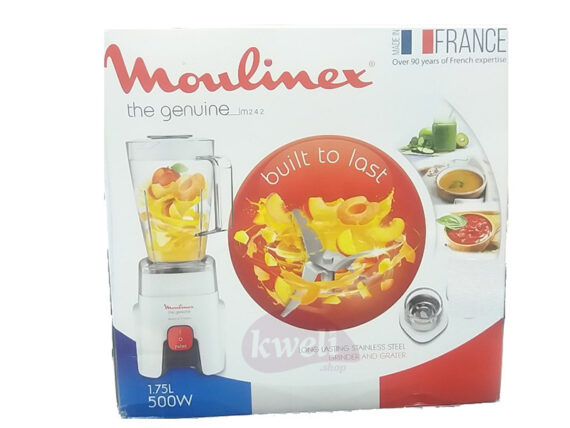Moulinex Blender with Large 1.75-liter jar, 1 mill, 500 watts – LM241B27; Smoothie Blender Blenders Smoothie Blender