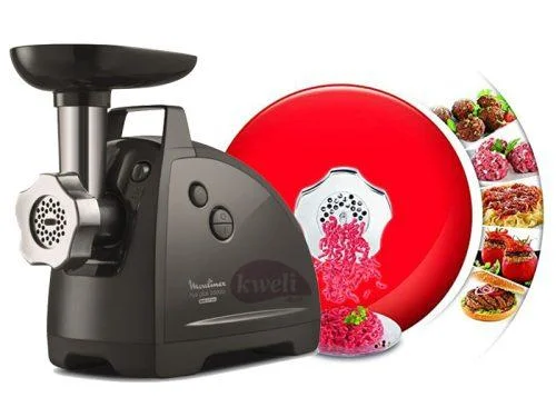 Moulinex Meat Mincer with 2 Grinding Levels ME682827; 2.6kg per min, 2000 watts, Processes all Types of Meat with Reverse Mode and Sausage Accessory Choppers Meat Chopper Moulinex Meat Mincer with 2 Grinding Levels ME682827; 2.6kg per min, 2000 watts, Processes all Types of Meat with Reverse Mode and Sausage Accessory Choppers Meat Chopper