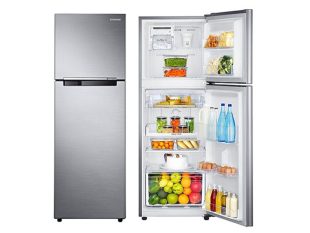 Samsung 260-liter Refrigerator RT26HAR2DSA; Double Door, Top Freezer, Frost-free, Built-in Stablizer, Inox Double Door Fridges