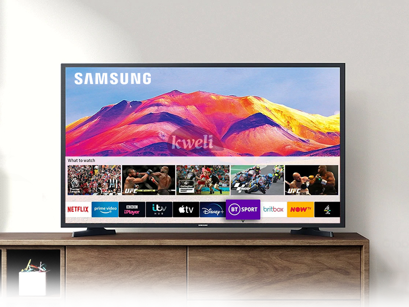 Samsung 32 inch HD Smart TV UA32T5300; HDR, Apps by Tizen™, Remote Access, Free-to-air, WiFi, Mirroring, USB, HDMI, AV, Alexa & Google Assistant HD TVs 2