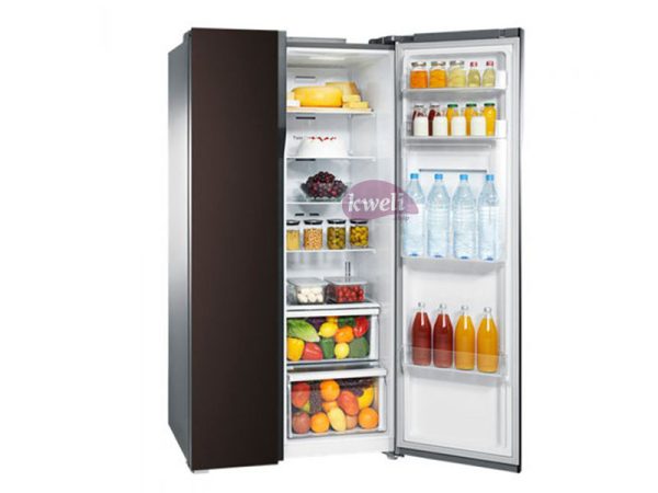Samsung 538-liter Side By Side Refrigerator RS552NRUA9M – Twin Cooling Plus, Frost Free, Wine Mirror Glass Refrigerators 4