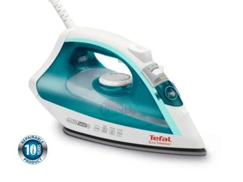 TEFAL Ecomaster Steam Iron FV1721; Non-stick Soleplate, 1800 watts Steam Irons Flat Irons TEFAL Ecomaster Steam Iron FV1721; Non-stick Soleplate, 1800 watts Steam Irons Flat Irons