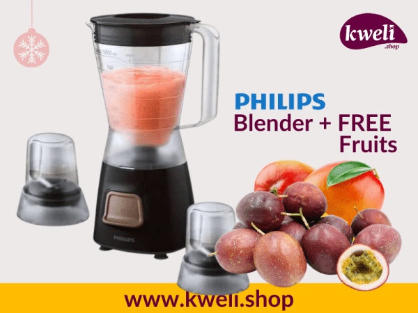 Philips Juice Blender with 2 Mills – HR2058, 1.25L, 450-watts with FREE Fruits Blenders Blenders 3