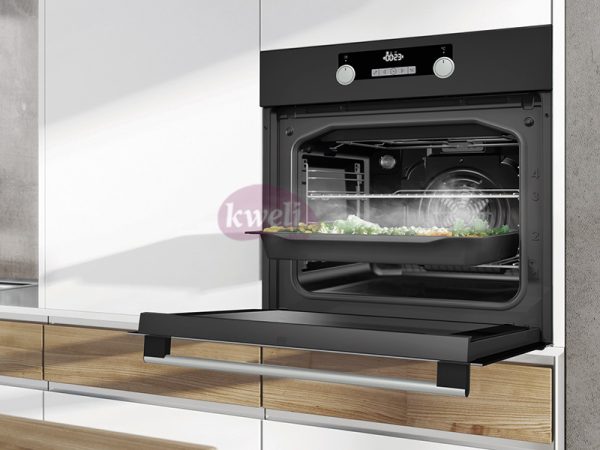Hisense Built-in Multifunction Oven BSA5221ABUK with Even Bake & Steam Add, 71 litre, Digital Display, Black Colour Built-in Ovens 4