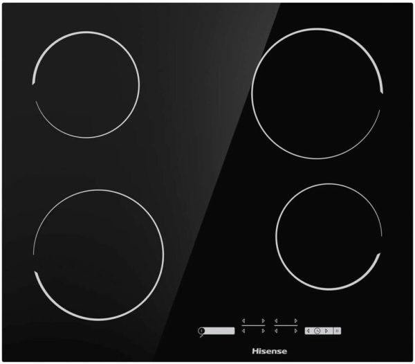 Hisense Ceramic Hob, 60cm Four Zone Built in Ceramic Hob E6431; Touch Control Built-in Hobs 4