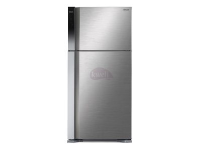 Hitachi 600-liter Double Door Refrigerator with Inverter Compressor, Brilliant Silver – RV750PUN7BSL – Frost Free Top Mount Freezer, Dual Fan Cooling Double Door Fridges 5