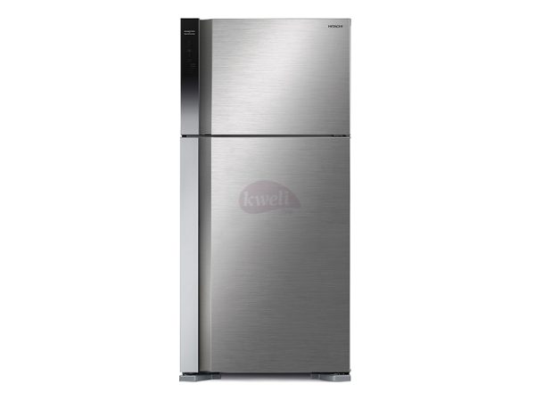 Hitachi 600-liter Double Door Refrigerator with Inverter Compressor, Brilliant Silver – RV750PUN7BSL – Frost Free Top Mount Freezer, Dual Fan Cooling Double Door Fridges 3