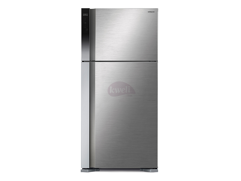 Hitachi 600-liter Double Door Refrigerator with Inverter Compressor, Brilliant Silver – RV750PUN7BSL – Frost Free Top Mount Freezer, Dual Fan Cooling Double Door Fridges 2