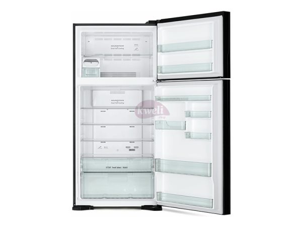 Hitachi 700-liter Refrigerator R-V800PUN7KBSL (Brilliant Silver) – Frost Free Top Mount Freezer,  Inverter Control Dual Fan Cooling, Touch Screen Control Double Door Fridges 5