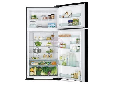 Hitachi 700-liter Refrigerator R-V800PUN7KBSL (Brilliant Silver) – Frost Free Top Mount Freezer,  Inverter Control Dual Fan Cooling, Touch Screen Control Double Door Fridges 6