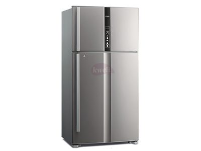 Hitachi 850-liter Refrigerator RV990PUN1KBSL – Double Door, Top Mount Frost Free Freezer, Dual Fan Cooling, Inverter Control, Touch Display – Brilliant Silver Double Door Fridges 5