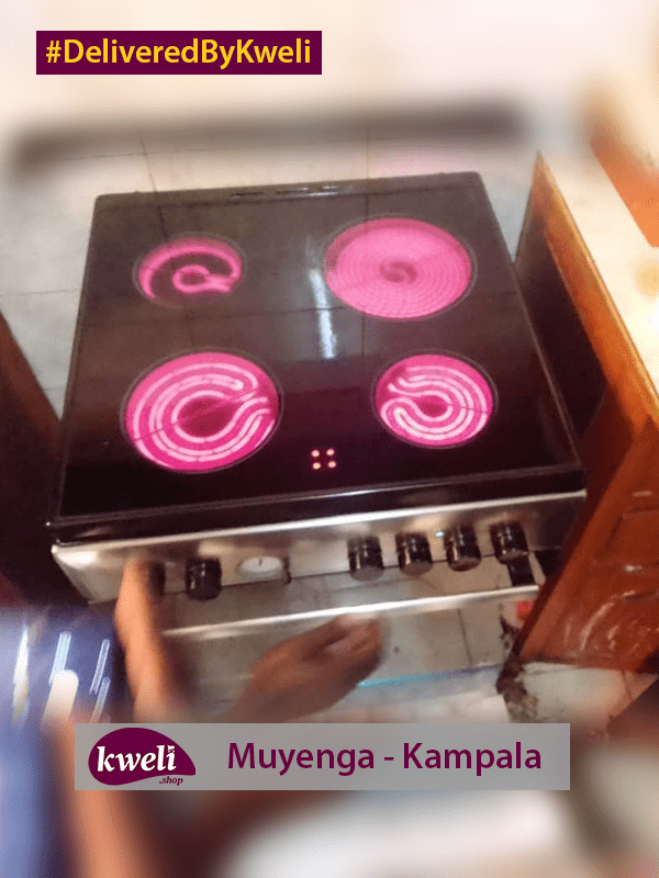 Deliveries | Kweli.shop 13 Ariston Cooker with Ceramic Cooktop Delivered in Muyenga DeliveredByKweli