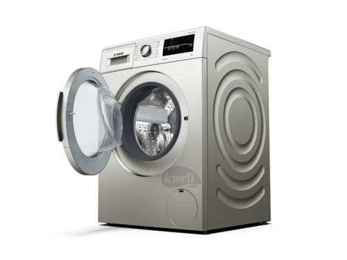 BOSCH 7kg Front Load Washing Machine WAJ2017SKE; Pre-Wash, VarioDrum, ActiveWater Plus, Reload (Add Items), 1000rpm, Silver inox Front Load Washing Machines