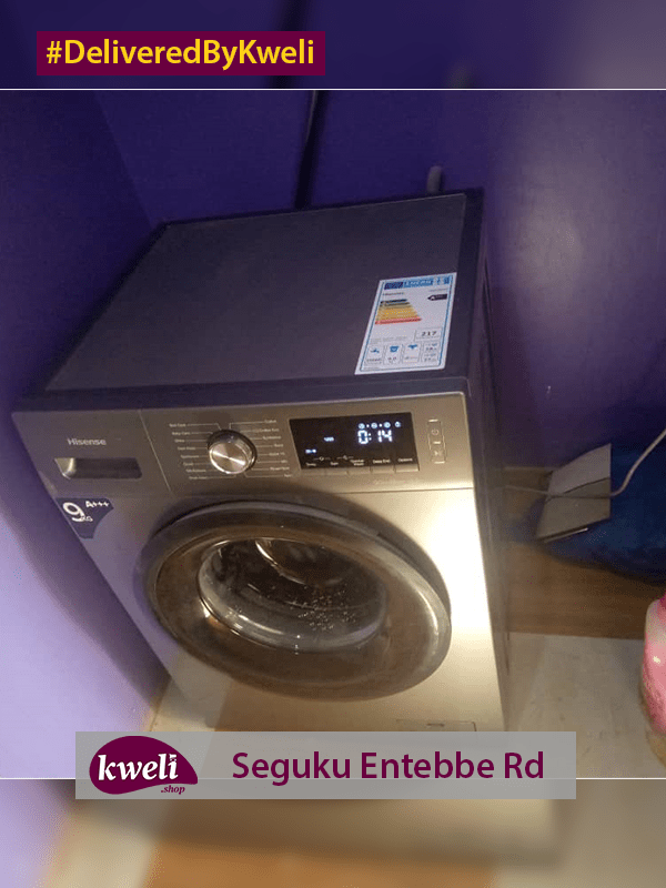 Deliveries | Kweli.shop 9 Hisense Washing Machine Delivered at Seguku Entebbe Road DeliveredByKweli