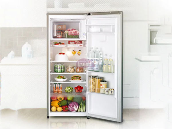 LG 170-liter Refrigerator GL-Y201SLBB; Single Door, Semi Auto Defrost, EverCool™