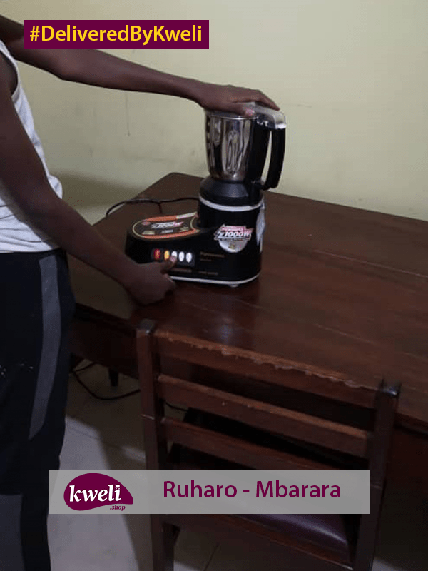 Deliveries | Kweli.shop 16 Panasonic Mixer Grinder Delivered in Mbarara DeliveredByKweli-2