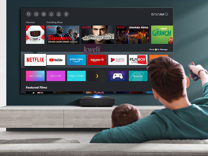 Buy Genuine Hisense 100 Inch Laser TV HE100L9H - 4K Smart TV, X-Fusion™  Laser Light Source, Tuner Built- In, Dolby ATMOS Audio, Powered By VIDAA OS  In Uganda