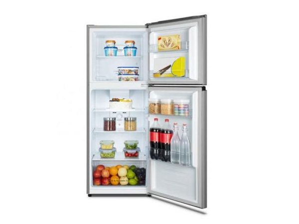 Hisense 266L Double Door Refrigerator RT266N4DGN; Top Mount Freezer, Frost-free