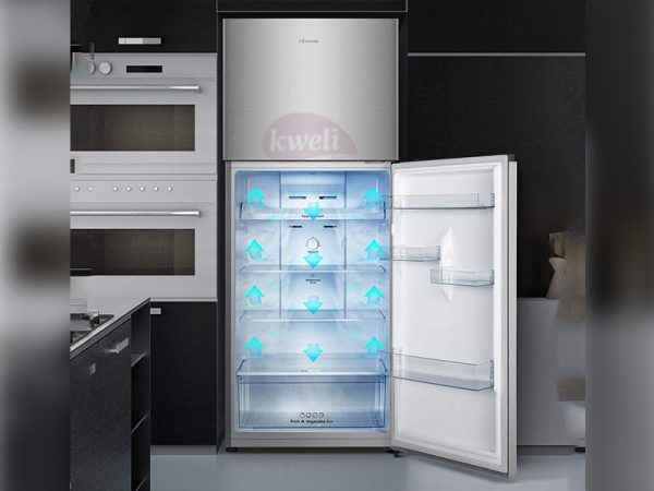 Hisense 488-liter Refrigerator RT488N4ASU; Double Door Fridge, Top Mount Freezer, Total no frost