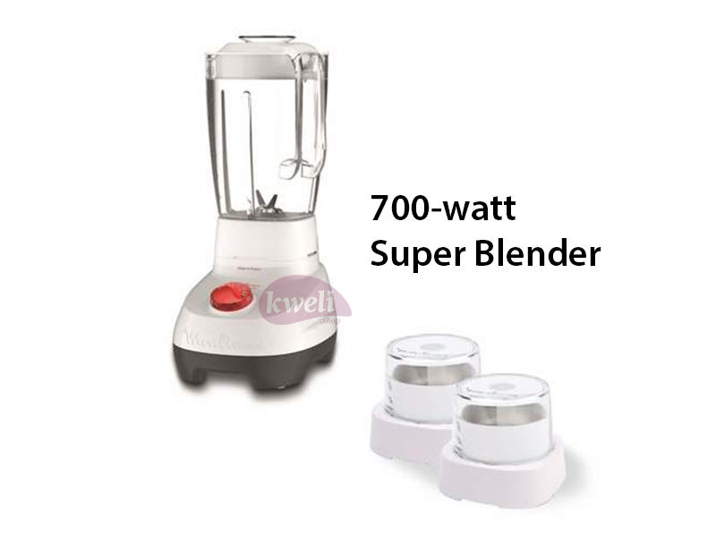 Moulinex Superblender 1.75 Litre Blender with 2 Attachments, 700 Watts, White, Plastic – LM207127 | Best for Smoothies Blenders Smoothie Blender 2