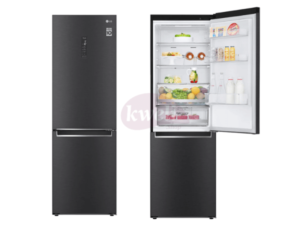 LG 374/341-litre Refrigerator GC-B459NQDZ with Bottom Freezer; NatureFRESH™, FRESHBalancer™, Door Cooling+™, Frost-free
