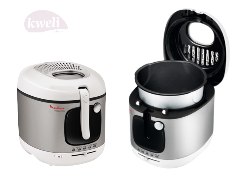 Moulinex 3-liter/2kg Deep Fryer AM480027; 2100 watts, Non-stick removable bowl Deep Fryer 3