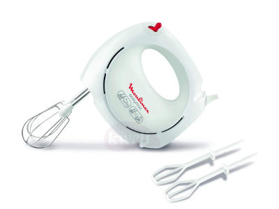 Moulinex Easy Max Hand Mixer – HM250127; 200 Watts, White Cake Mixers Egg Mixer 4
