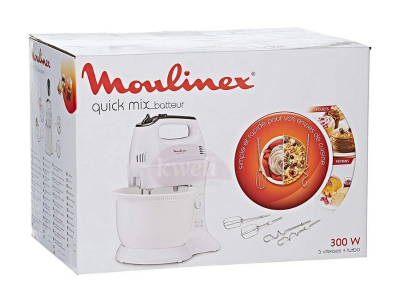 Moulinex Stand Mixer with 3.5-liter bowl – HM311127; Bowl Mixer, 300watts Cake Mixers Egg Mixer 5