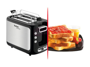 Tefal Express Bowning/Toasting 2 Slots Bread Toaster – TT365027; 850 Watts, Stainless steel Bread Toasters bread toasters