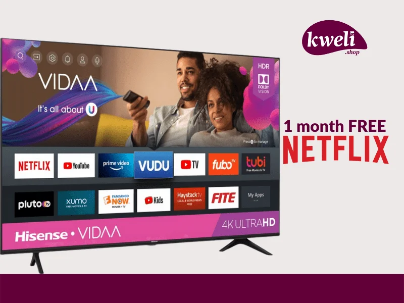Hisense 50 inch 4K UHD Smart TV with FREE Netflix Subscription -