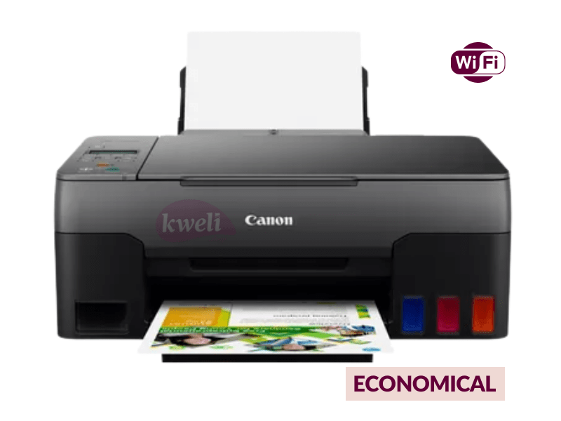 Canon High Yield Printer G3420; Economical Colour Printer with Copy, Scan and WIFI– 12,000/7,700 pages Printers