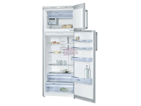 Bosch 460-liter Refrigerator with Top Freezer, Frost-free KDN46VL20T; Serie | 4 Free-standing fridge-freezer with freezer at top, Inox-look Bosch Refrigerators
