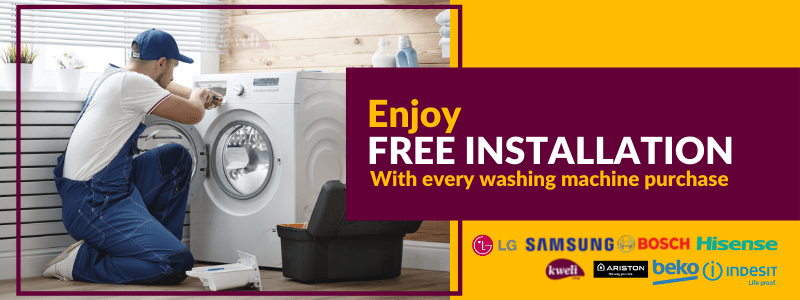 Free Washing Machine Installation by Kweli -