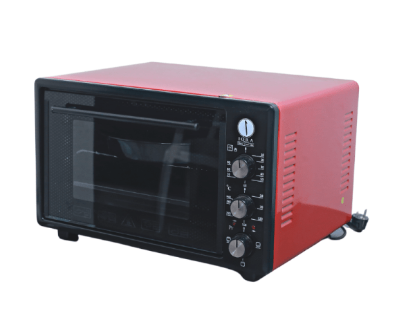 IQRA 36-liter Mini Electric Oven with Rotisserie IQ-EO360-RB, Red/Black