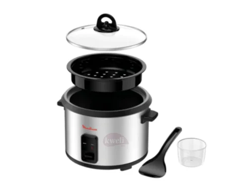 Moulinex 1.8-liter Rice cooker MK123; 10 cups, Steam Basket, Non-stick Bowl Rice Cookers Rice Cooker Moulinex 1.8-liter Rice cooker MK123; 10 cups, Steam Basket, Non-stick Bowl Rice Cookers Rice Cooker