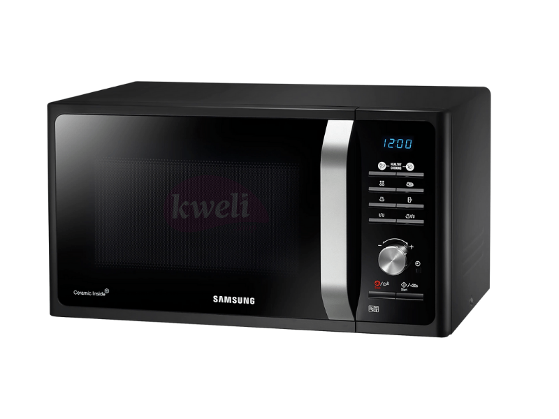 Samsung 23-Litre Grill Microwave Oven MG23F301TAK – 1200watts, Ceramic Enamel Interior Microwave 2