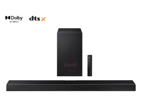 Samsung 3.1.2Ch Soundbar HW-Q600A with Dolby Atmos/DTS:X, Bluetooth Q-Symphony, 3D Surround, 360W