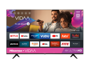 Hisense 55 inch 4K UHD Smart TV 55A6HS – VIDAA-U Smart TV, Bluetooth, Any View Cast – (Frameless) 4K UHD Smart TVs