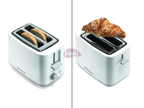 Kenwood 2-in-1 Integrated Bread Toaster TCP01, 2-Slice Bread Toaster, 760 watts, White Bread Toasters